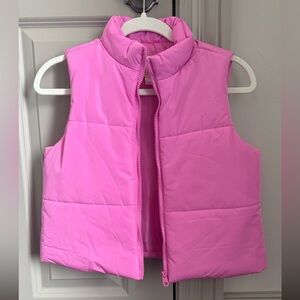GB Girls Vibrant Pink Puffer Vest